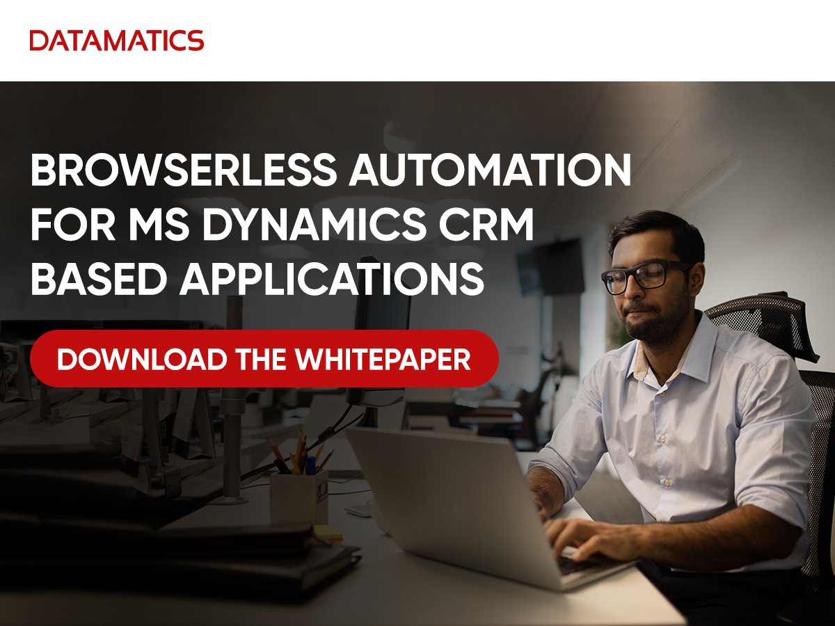 Datamatics's tweet photo. A combination of browser-less automation testing and a few critical user interface-based automation scripts reduce the testing time to a significant extent.
Click to read the complete whitepaper: https://t.co/HAya1bYWGK
#Datamatics #automation #whitepaper #browserless #crm https://t.co/luik5nHksJ