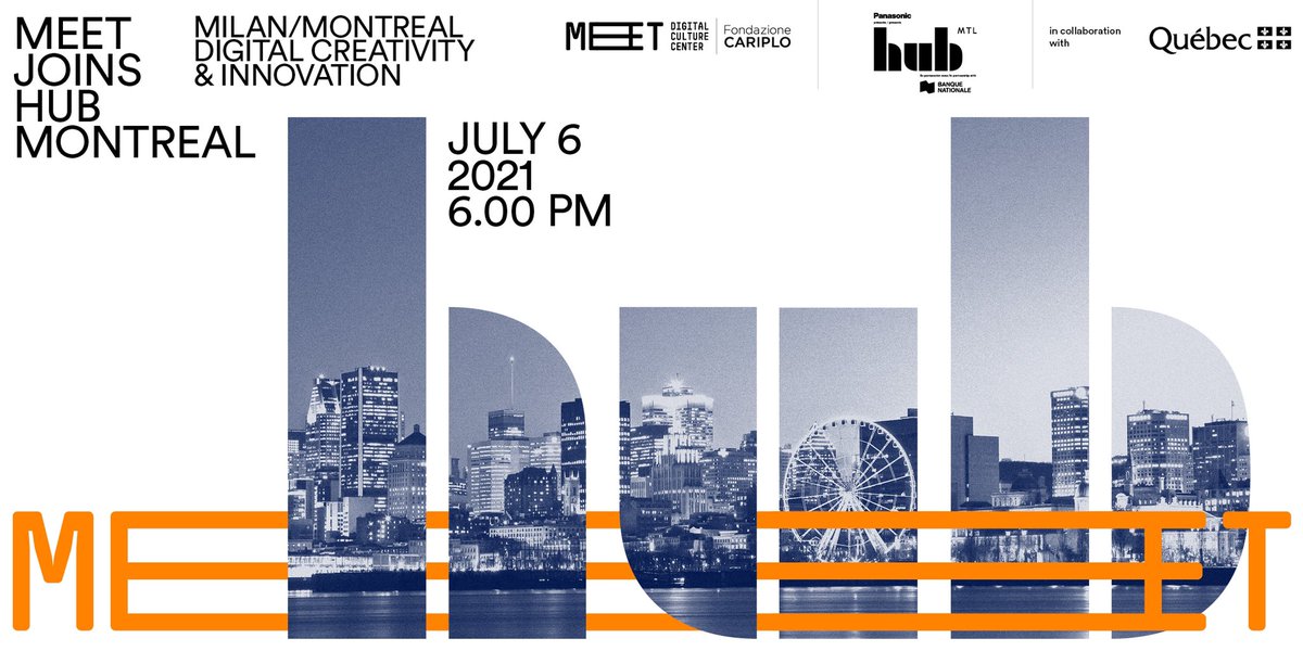 meetcenter's tweet photo. 🌀 Ci vediamo STASERA 🌀
Per un incontro a base di #creatività, #innovazione, e #cultura (digitale)👇🏼
Puoi unirti in streaming, oppure in presenza al nostro LINK IN BIO 💥
#meetinprogress
@hubmontreal @QuebecItalia_it @BalichWS https://t.co/wcSGPcohTD