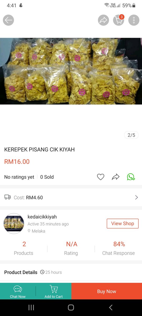 izadmus's tweet photo. Minta tolong kawan2 netizen support mak sy jual kerepek pisang kt shopee. Tolong retweet pun mak sy suka sangat dah🙏 https://t.co/6XlnM4tUWi