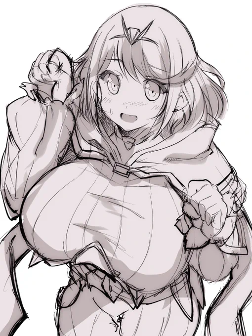 ニアなホムラちゃんを描きたいんじゃぁ。ネコミミ要りますかねぇ~ 