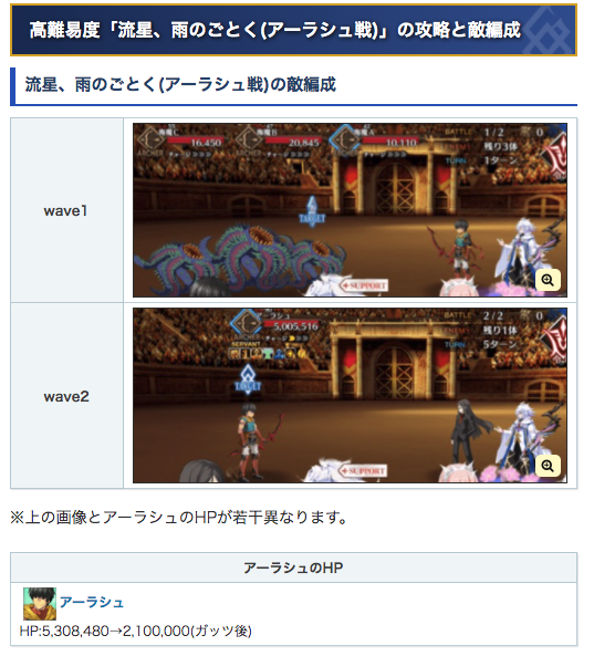 Fgo攻略班 Appmedia このあとは 流星 雨のごとく が開放されます アーラシュの超強い宝具を耐えてガッツ 3 1回 を剥がし 合計宝具を5回耐えたら勝ちです キャストリアの対粛正防御を貼れば問題なく勝てるんじゃないかと思いますが 一応検証してき Fgo攻略班 Appmedia このあとは 流星 雨のごとく が開放されます アーラシュの超強い宝具を耐えてガッツ 3 1回 を剥がし 合計宝具を5回耐えたら勝ちです キャストリアの対粛正防御を貼れば問題なく勝てるんじゃないかと思いますが 一応検証してき