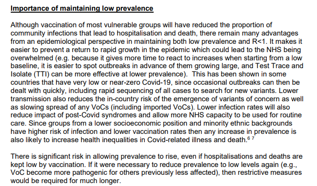 chrischirp's tweet image. A SAGE paper released today but written several weeks ago highlights the reasons that we've been explaining for why allowing cases to spiral is dangerous. 

Clearly the govt has ignored this advice again.
assets.publishing.service.gov.uk/government/upl… 1/2