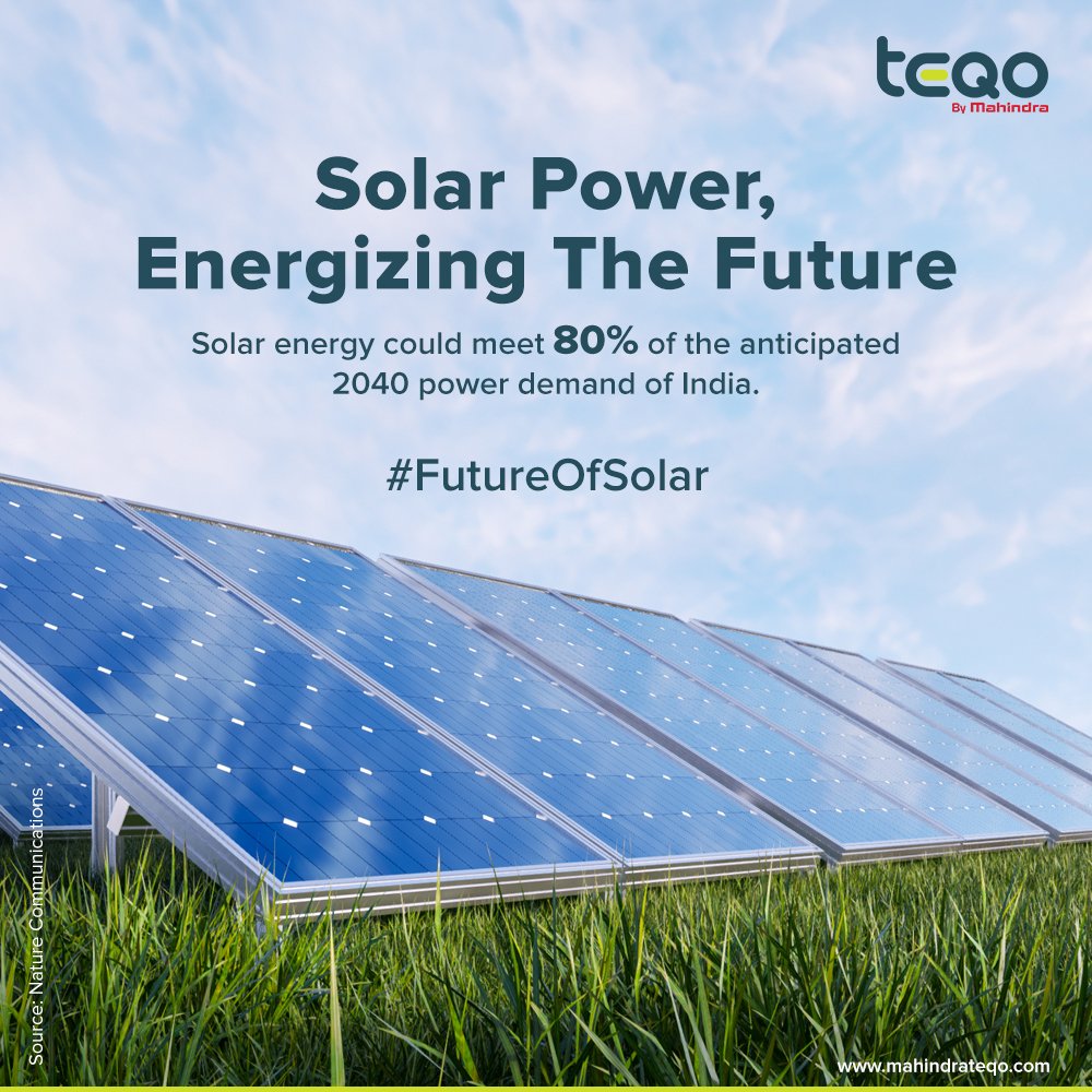 mahindrateqo's tweet image. With solar, everything is possible. Investing in renewables today could lead to a reduction in the overall energy costs in India in the future.

#FutureOfSolar #MahindraTEQO #TEQO #RenewableEnergy #SolarPanels #SwitchToSolar

Source: bit.ly/3gBrA42