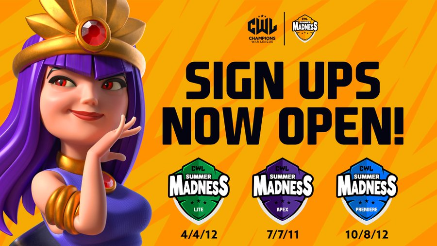 LP4 has a long tradition of competing in the best mixed BD leagues &amp; we are back with SUMMER MADNESS! 

If you got a TH12-14 &amp; looking to be part of a great team, come talk to us: discord.gg/kw787Q2
or drop us a DM here👀
(p.s. we also do Elite 15)

RTs appreciated! ❤️