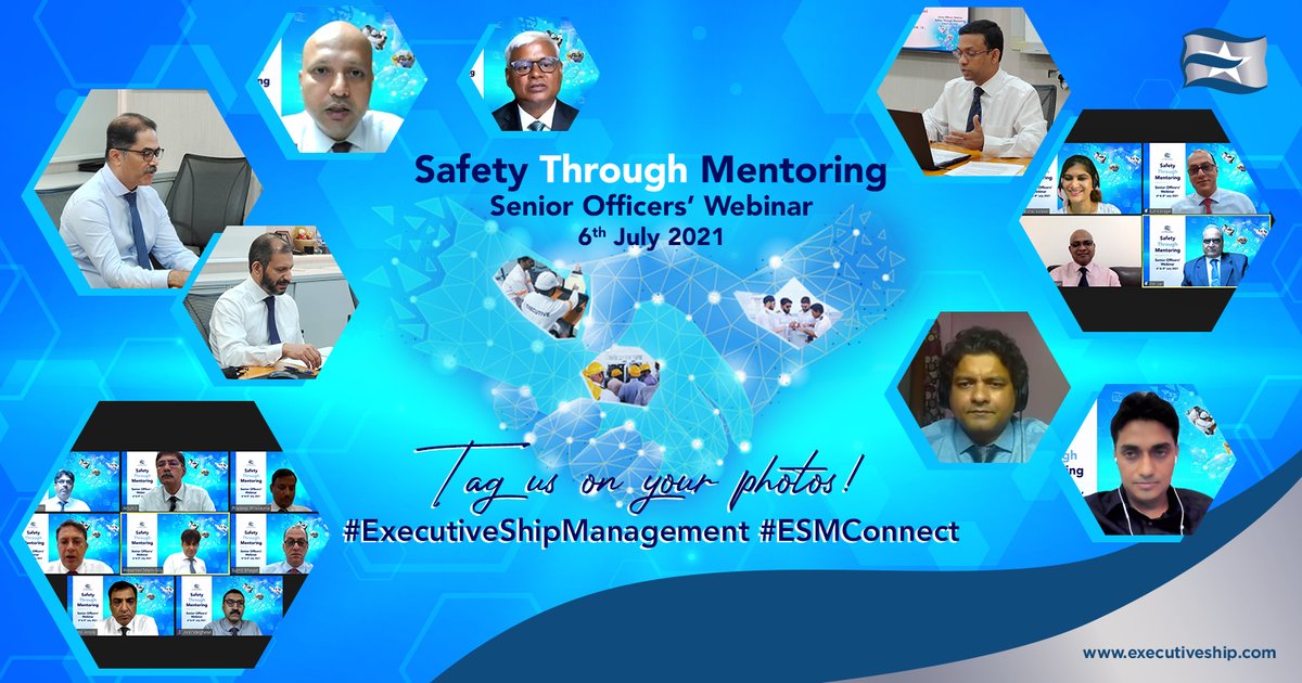 Group_Executive's tweet photo. Wrapped up Day 1 of the Safety Through Mentoring webinar held for Senior Officers today.
The webinar continues with Junior Officers tomorrow & we are looking forward to seeing everyone virtually!
https://t.co/xdHKpJyFI9
#ESMConnect #ExecutiveShipManagement https://t.co/4JQhXHDZHB