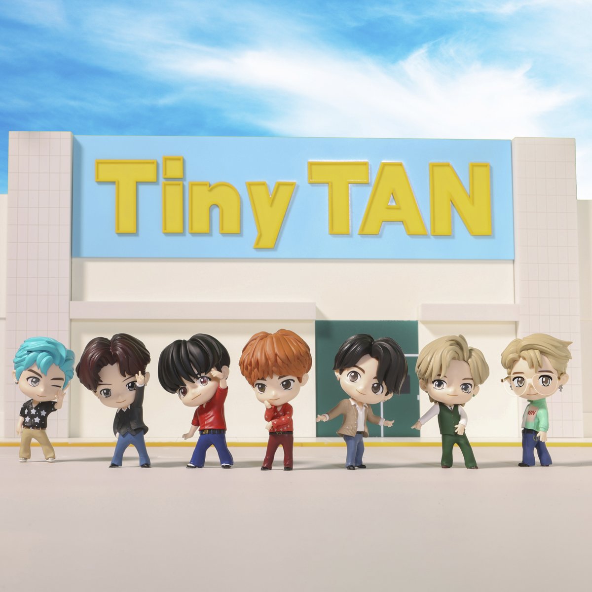 BTS TinyTAN Official Goods 2021 Winter Collection Playing