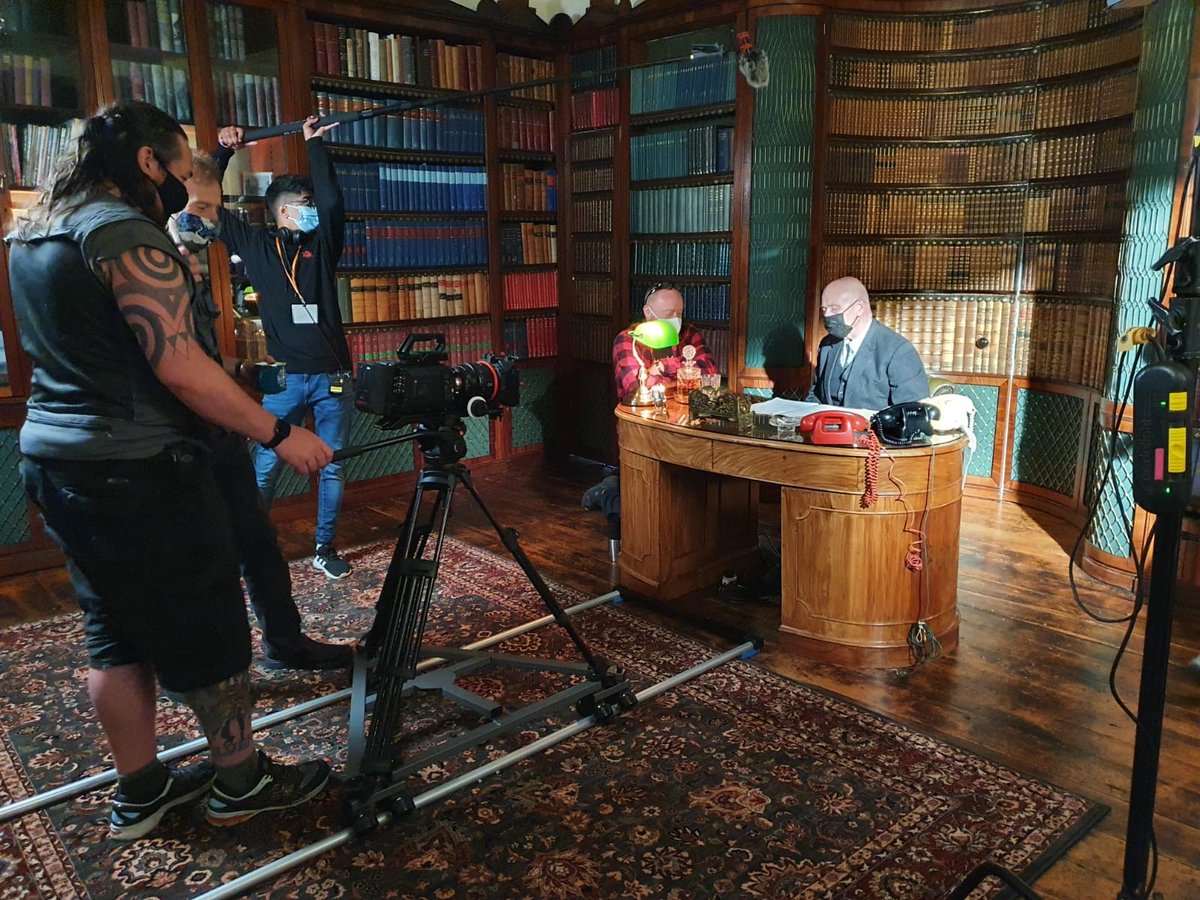 Day 2 ready to roll with <a href="/russellbiles1/">Russell Biles</a> <a href="/stevemccarten/">Steve McCarten - Writer/Director</a> <a href="/MovieHawks/">HawksMovie</a> #shortfilm #BehindTheScenes