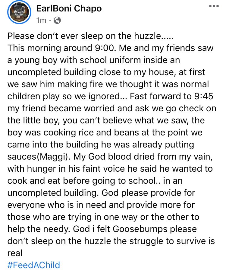 EarlBoni's tweet photo. #feedachild https://t.co/PScIDlU67A