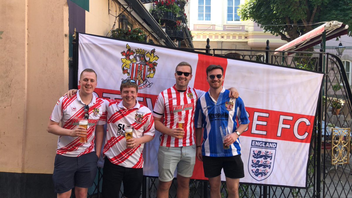 StevenageFC's tweet photo. 🗓 #OnThisDay in 2019...

A pre-season friendly to remember at our friends @JerseyBullsFC. 🐂 https://t.co/6L629t8y2g