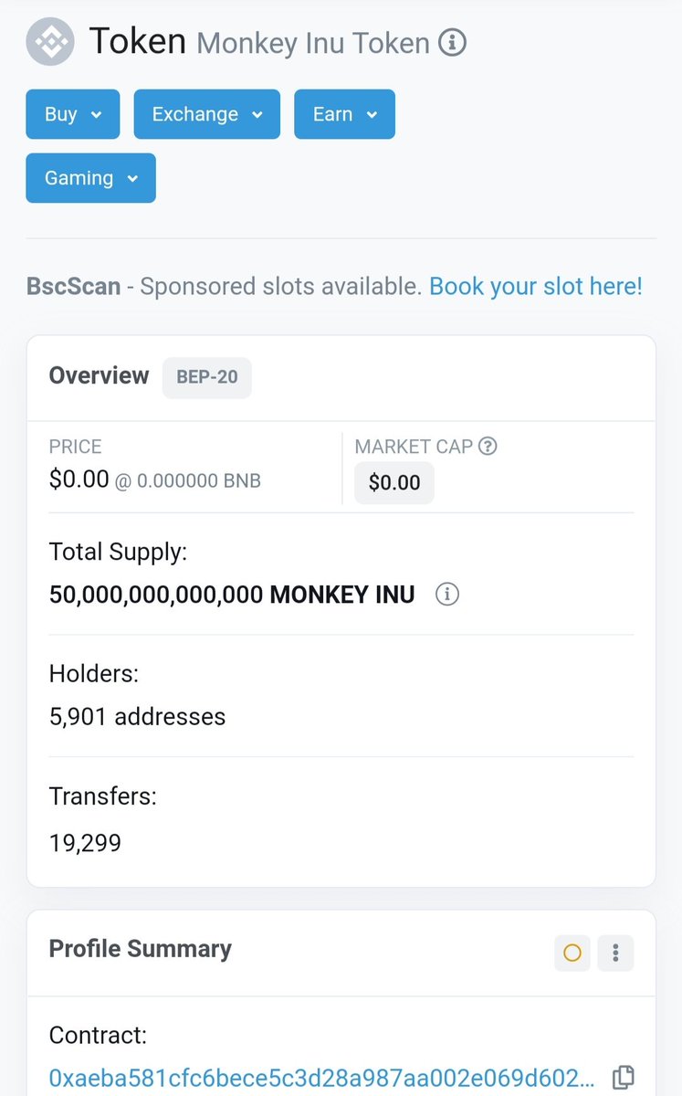 Monkeychain2021's tweet photo. Just 9 day end sale token
Let's xxx money with MonkeyInu
Now. Share friend clam or buy get 100% bonus.
Prince $ 0.0000001 / MONKEY INU https://t.co/4EAXw4jblG