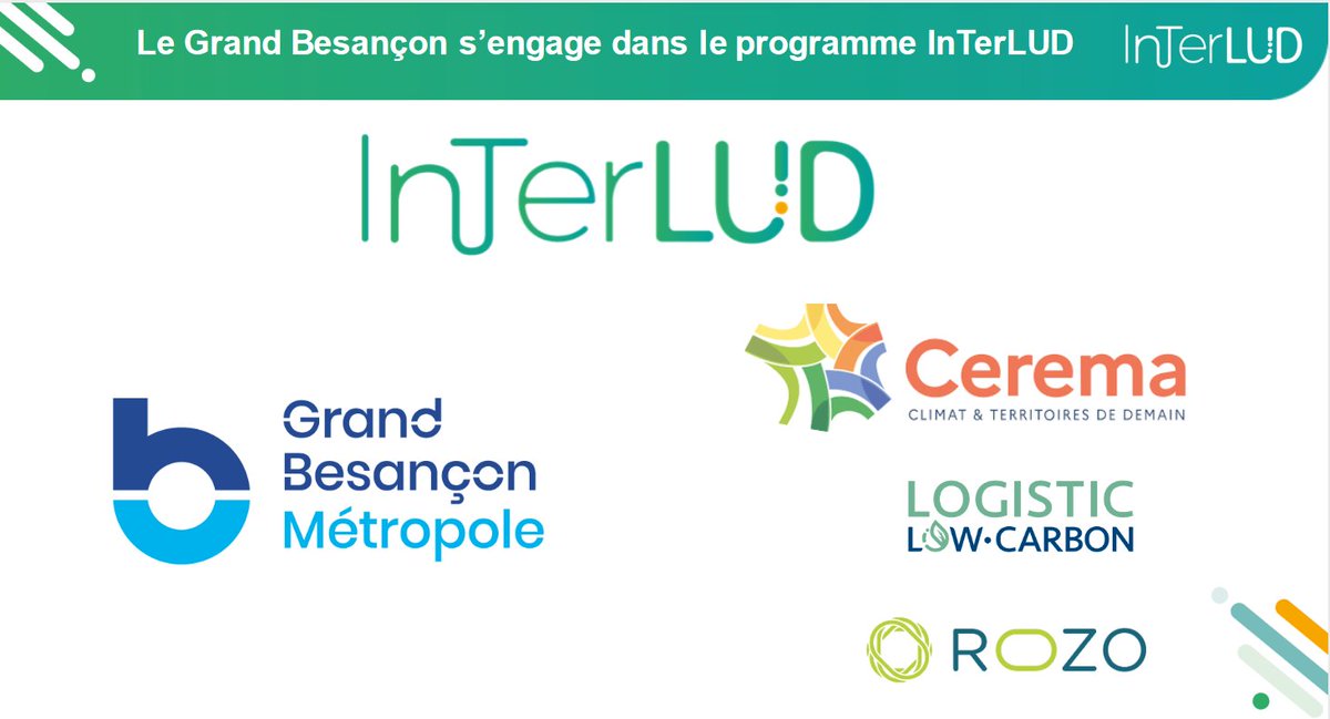 🚨 Le 29 juin 2021, <a href="/Anne_Vignot/">Anne Vignot</a> (présidente) a officialisé l'engagement du Grand Besançon Métropole dans le programme InTerLUD après avoir présenté à ses partenaires (élus, techniciens et professionnels) les orientations de la collectivité pour une logistique urbaine durable.