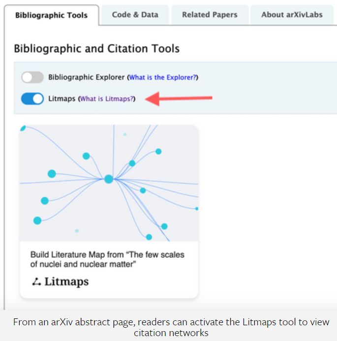 oacore's tweet photo. Read more to find out about the new #arXivLabs feature which allows @arxiv users to quickly generate a #citation map of the top connected articles, and then explore the citation network using the #Litmaps #research #platform: https://t.co/lJAKQP9pvM https://t.co/CsRWY7OAlO