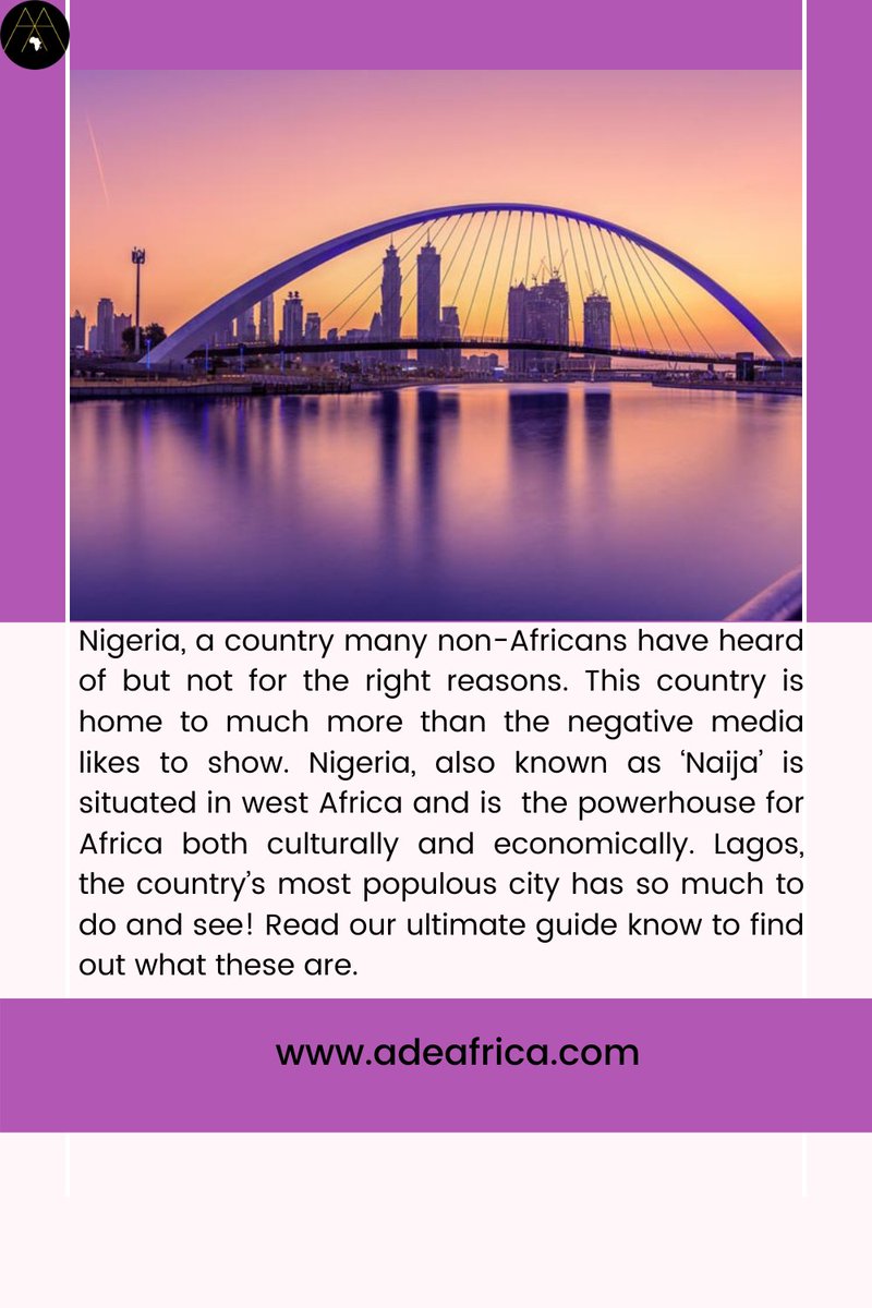 Lagos also known as 'Eko' can be a frightening place for tourists as it's packed with commotion. Our guide helps you navigate this city with ease and see the highlights it has to offer also. Read now at wfy.ai/3yrcaqd #visitnigeria #visitlagos #nigeria