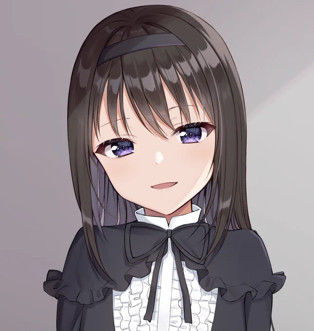 skebでご依頼いただいたゴスほむちゃんです 