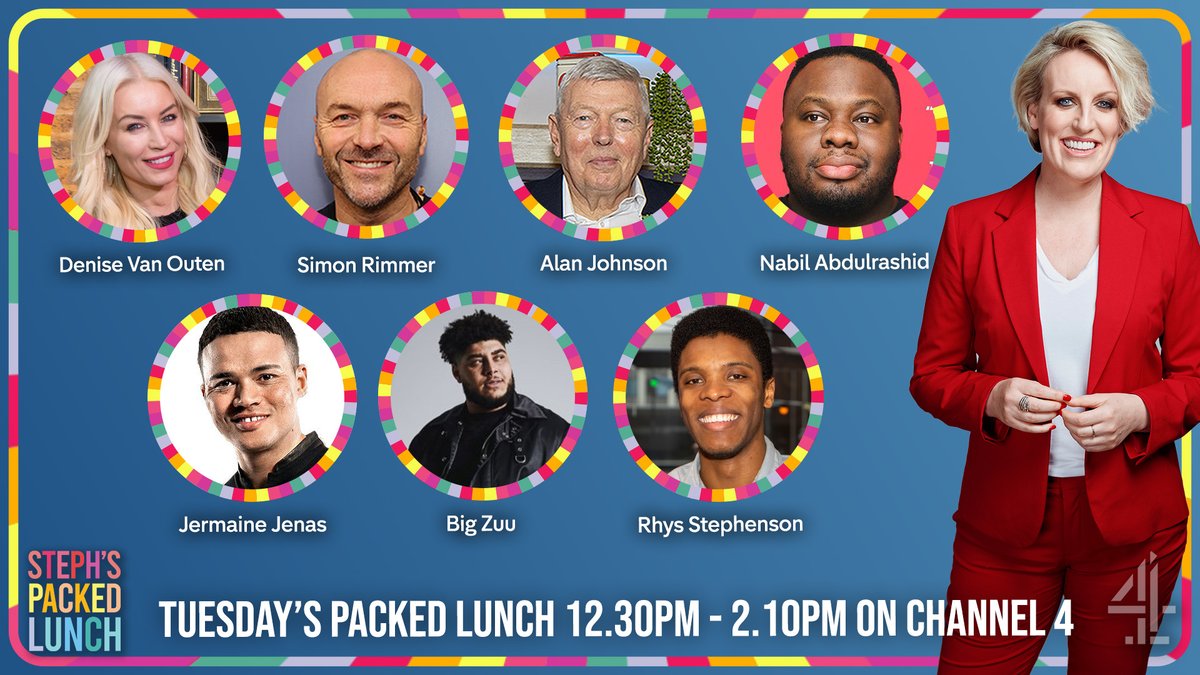 PackedLunchC4's tweet image. Today's #StephsPackedLunch: 'I had no childcare so I took my child to a job interview'.
⚽️ Voice of footie Jermaine Jenas
🎤 Grime artist turned chef Big Zuu
😂 Comedian @Nabilu
✂️ The hairdresser cutting the hair of the homeless
☀️ Hack your summer hols
🇪🇸 Simon's taste of Spain