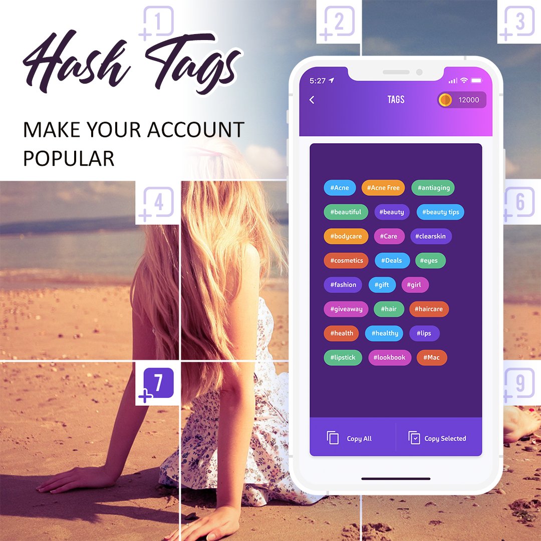 DartcomI's tweet photo. Instagram Tags is an original and popular app for splitting your photos into a grid and posting them directly to Instagram and helps you choose hashtags.
#instagram #hashtags #grid #crop #splitter #help #dartcomit #ios #android #code #coding #developers #appstore #design #ui #ux https://t.co/m9Rz8JSmXD