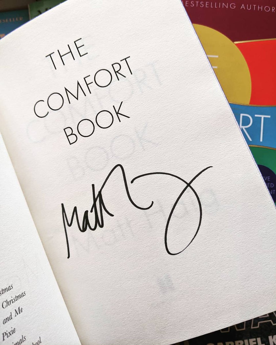 NottingHillBook's tweet photo. Happy release day to The Comfort Book by @matthaig1! After the year we have all had, a bit of reassurance couldn't come at a better time, really. We've got a limited amount of signed copies in stock, which you can get in store, or right here: https://t.co/XnHC9wbg9T 📚💙 https://t.co/wJFylLchrr