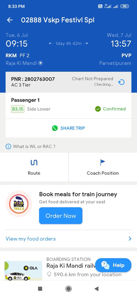 OmLohar9's tweet photo. Train no 02888 h. Nizamuddin to vishakhapattanam coach no B/3 AC  काम नहीं कर रहा है । कृपया ध्यान दीजिए ।
@RailwaySeva @PiyushGoyal @DrmJhansi @RailMinIndia @wc_railway @Central_Railway https://t.co/ePGQky9JPU