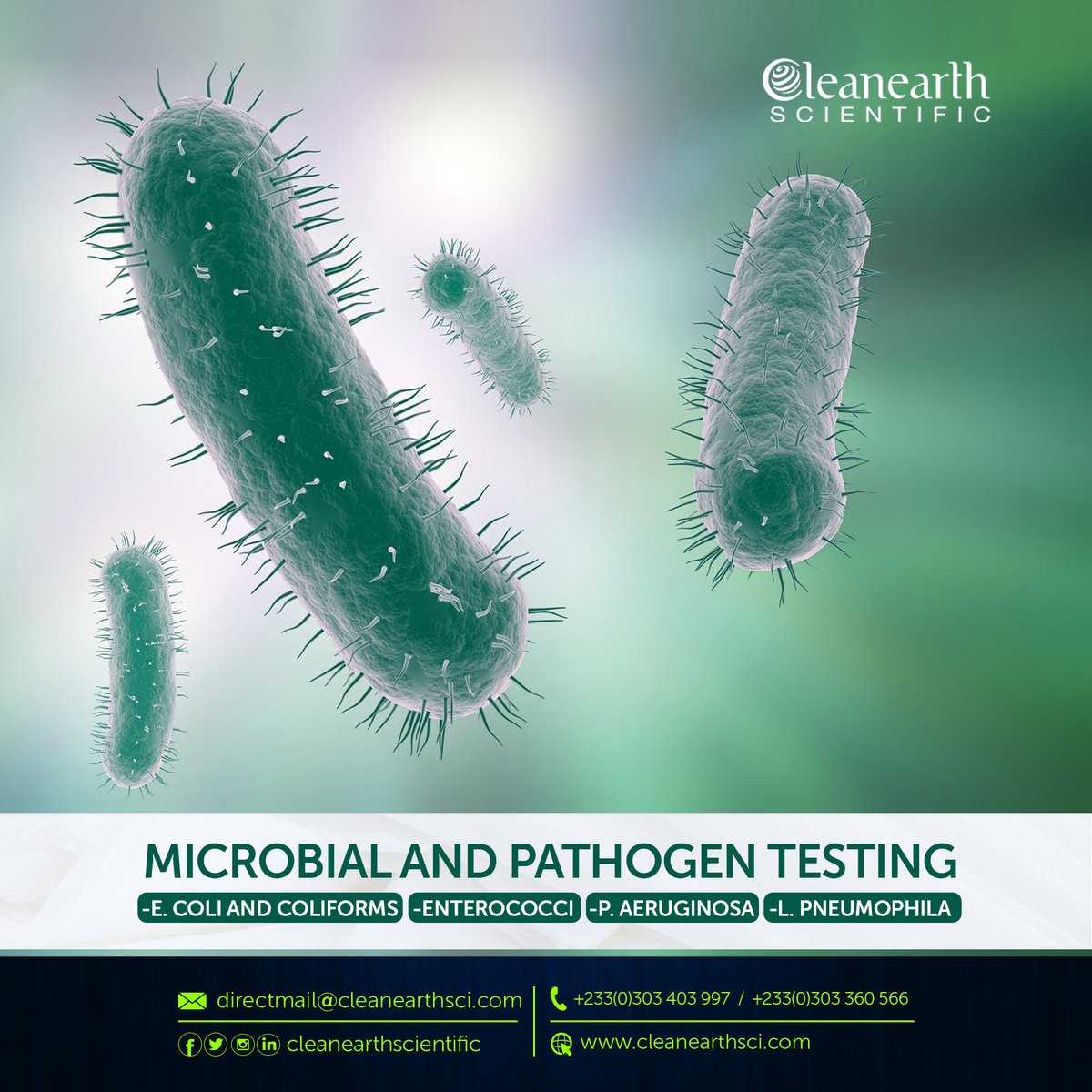cleanearthafric's tweet photo. Public health is at risk when micro-organisms such as #Ecoli #coliforms, #enterococci , P. aeruginosa and L. pneumophilia are not detected before they cause any irreversible damages.
What method is efficient for #microbialtesting?
#legionella #productquality
#cleanearthsci https://t.co/4ipVkplwUJ