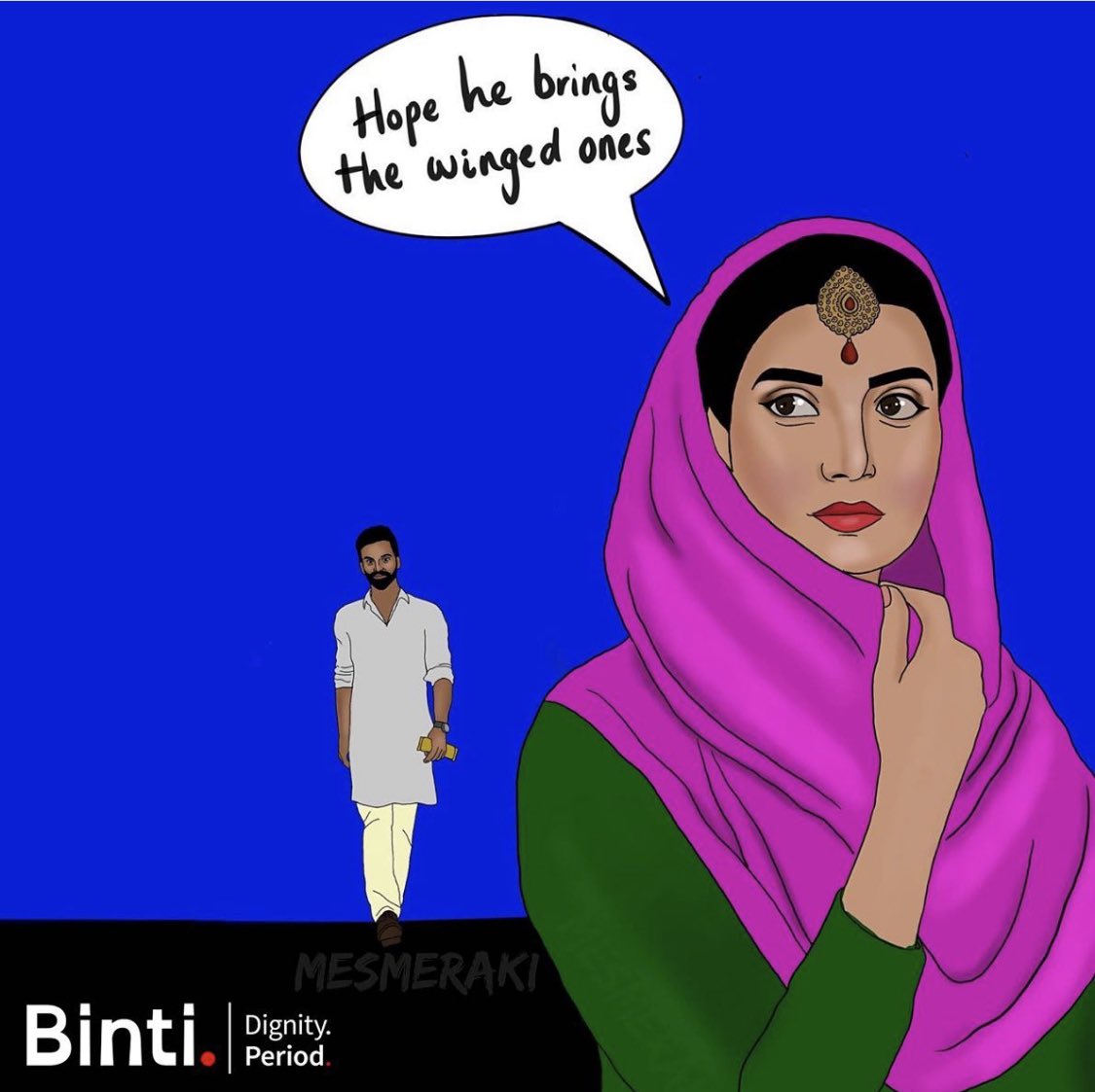 BintiPeriod's tweet photo. Help us create #PeriodDignity for those engulfed in Menstrual Shame. 

£5 buys an annual supply of pads for one girl. 

#SmashShame 
#BintiPeriod
#PeriodMonologues 
#DignityAtWork
#EndPeriodStigma
#FindPads
#SurreyMatters 
#PeriodsAtWork
#PeriodDignitySurrey

Art by @mesmeraki 💕 https://t.co/l9kFy8Fgvg