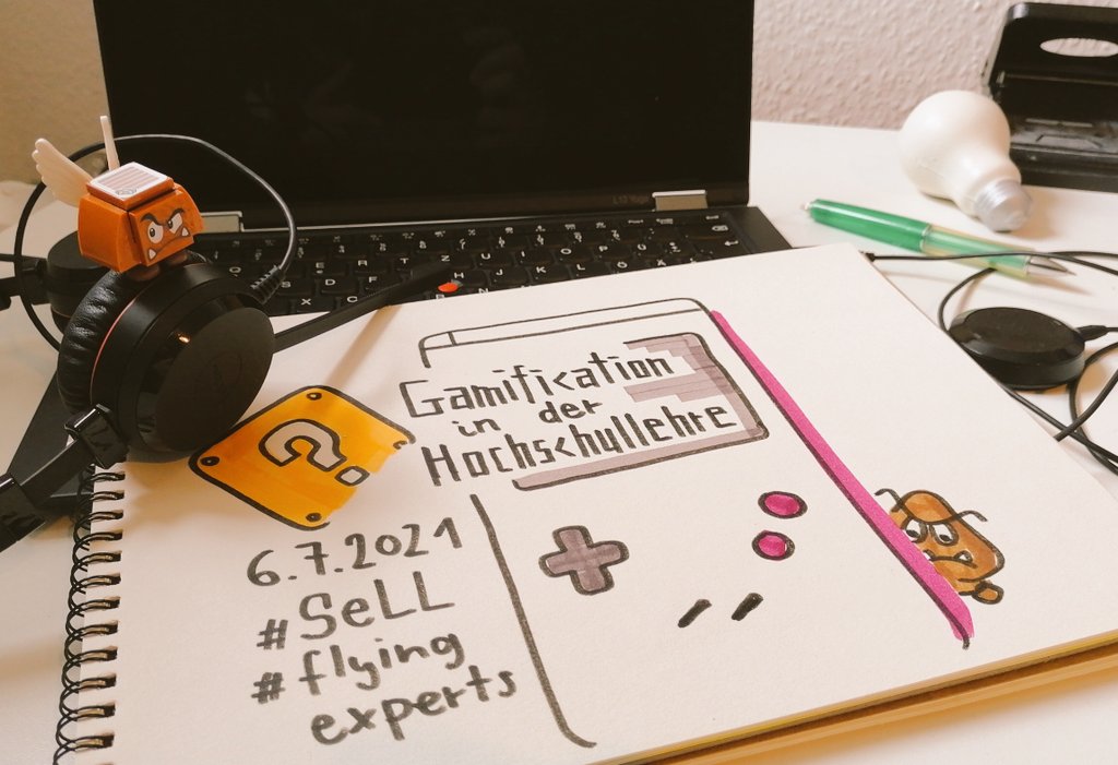 elpeterico's tweet photo. Nächstes Level mit den #flyingExperts und @elisab_at heute zu Gamification an der @HHU_de. Sehr gespannt, danke fürs möglich machen an @MartinaEmke #hochschuldidaktik #twittercampus #SeLL https://t.co/fIpgc5VrKm