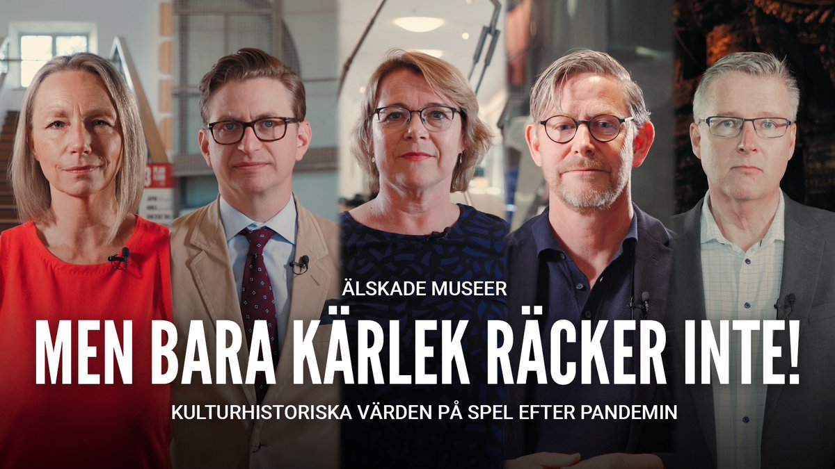 Missa inte eftermiddagens debatt live från Almedalen om museerna efter pandemin! Älskade museer - men bara kärlek räcker inte! Kulturhistoriska värden på spel efter pandemin
Kl. 14.00-14.40.

kulturialmedalen.se/kultur-i-almed… 

@kulturialmedalen #kulturialmedalen #almedalen2021