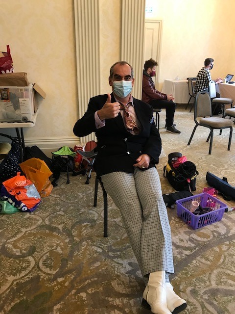 Some fabulous 60s #costumedesign #footwear #filmwardrobe on set thanks to <a href="/SallyWinterUK/">SallyWinter_UK</a> #BehindTheScenes #spydrama #shortfilm rocking the boots <a href="/LaurentCLucas/">Laurent C. Lucas - Actor</a>!