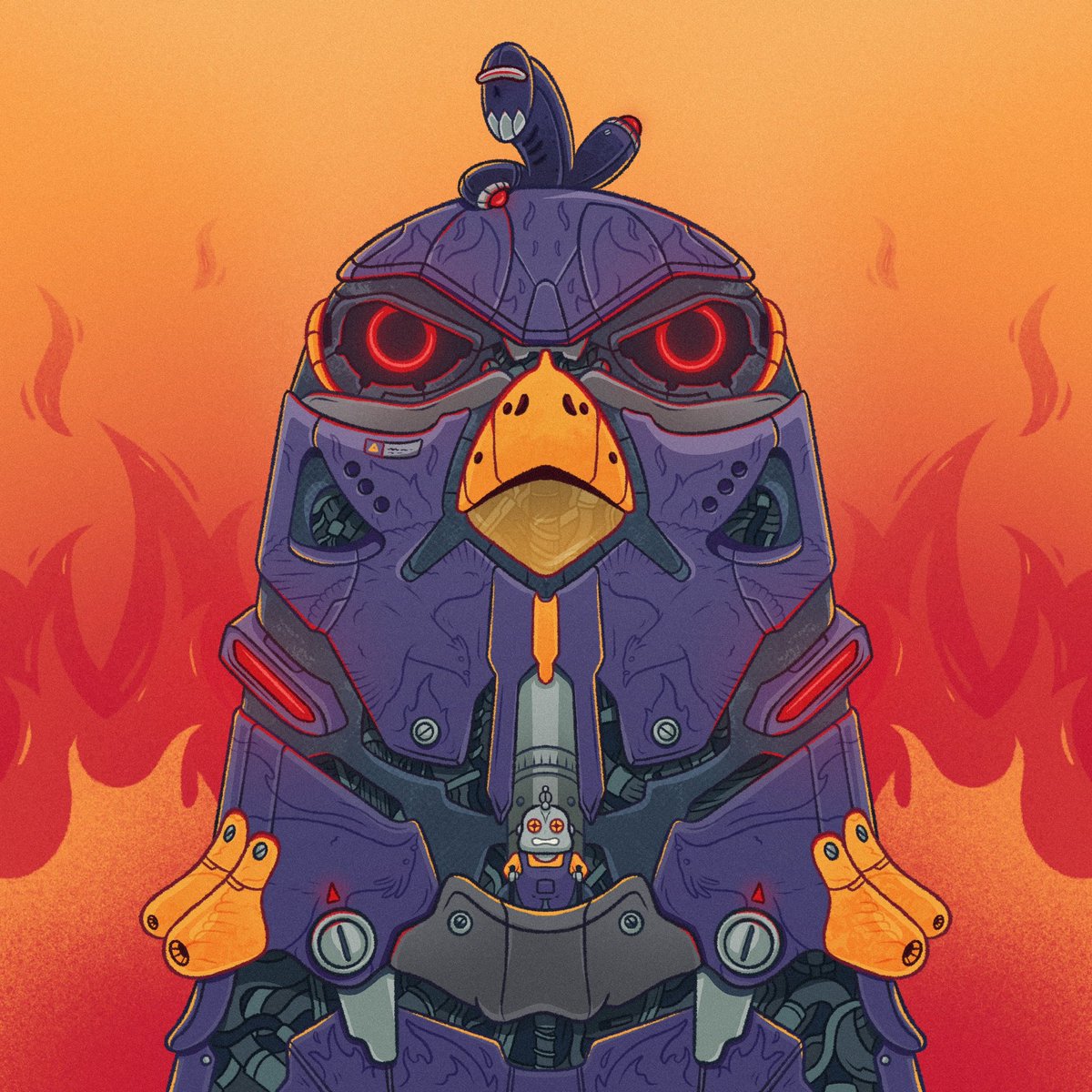 Mech Pidgie 🤖🐦

rarible.com/pidgies

Available on <a href="/rariblecom/">BLH PoC</a> July 7th.
24hr auction - 1/1 - Starting at 0.1Ξ