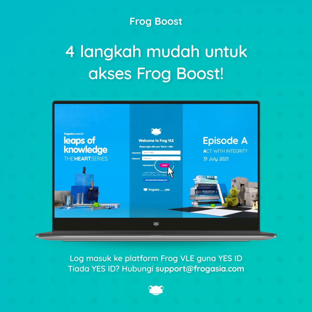 FrogAsia's tweet photo. Bagaimana ingin mula gunakan Frog Boost?🤔
Ikuti 4 langkah mudah ini untuk mula sekarang! 🐸

Ingin latihan percuma tentang Frog Boost dari konsultan kami? Daftar di https://t.co/50vvBuqC5y

#frogasia #frogplay #pdpr #belajardarirumah #learnfromhome #edtech #gamifiedlearning https://t.co/tJdgPEd4WO