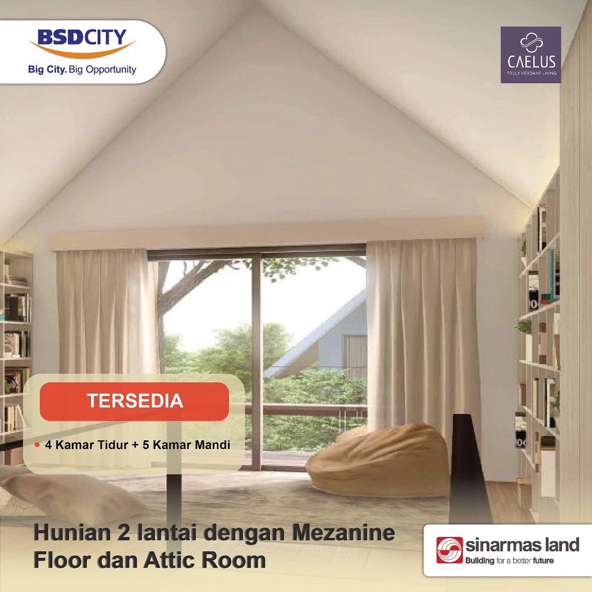 sinarmas_land's tweet photo. Jangan lewatkan kesempatan dapatkan ๐๐๐๐๐จ๐ฆ di BSD City, hunian modern minimalis dengan konsep arsitektur tropis kontemporer.
๐๐๐จ๐ ๐๐ค๐ง ๐๐ค๐ข๐. ๐ ๐๐๐๐ฃ๐ฉ ๐๐ฎ ๐ฟ๐ง๐๐๐ข, ๐ ๐ฝ๐ช๐ฎ ๐๐ฎ ๐๐ช๐ฉ๐ช๐ง๐
#SinarMasLand #BuildingForABetterFuture #WishForHome https://t.co/y5XRyYqlcY