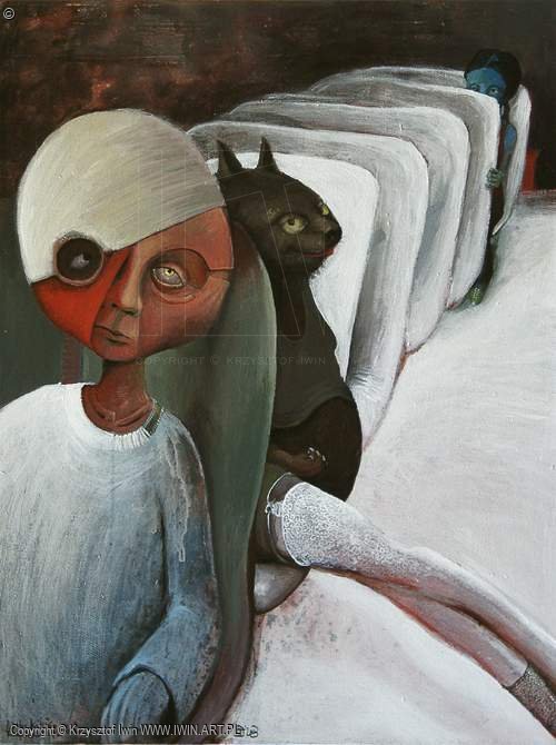 krzysztof_iwin's tweet photo. Krzysztof Iwin – „Pobity kibic, transwestyta i ja” akryl płótno 65x85cm (2003) https://t.co/q2odxfP8E6 #Pobitykibic #transwestytaija #65cm #85cm #2003r #brązy #szarości #zielenie #art #painting #Iwin #KrzysztofIwin #obrazy #ga ... https://t.co/SJFJgmAlu8