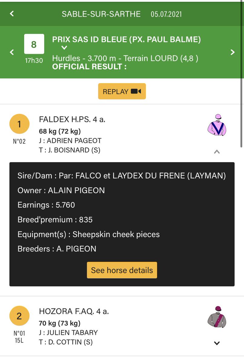 Elusive_Bld's tweet photo. Faldex (by FALCO) wins again by 15L. This time over hurdles. #4yowinner https://t.co/hQWjxzdUMt