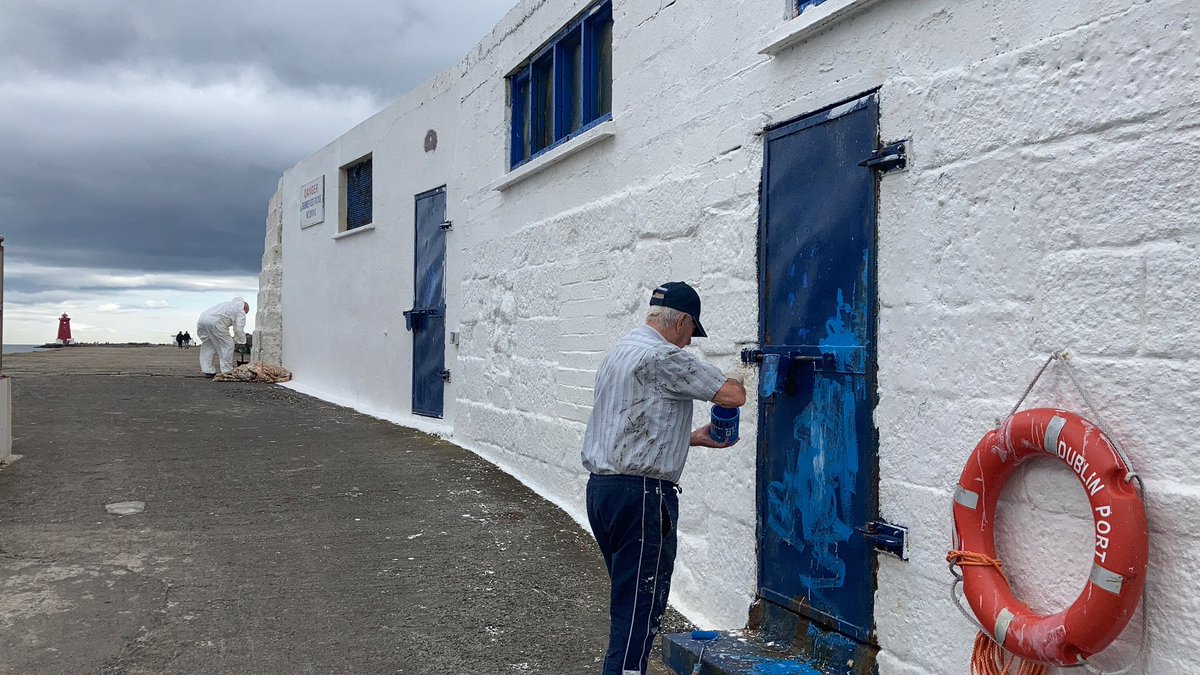 Half Moon Swimming Club Stena Forecaster Painting the Half Moon