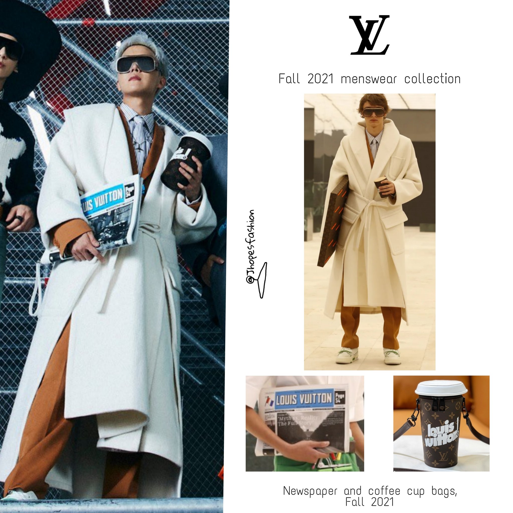 ᵕ˙ on X: Hoseok wearing the Louis Vuitton FW21 Carpenter Trousers. Fashion  Icon indeed.  / X