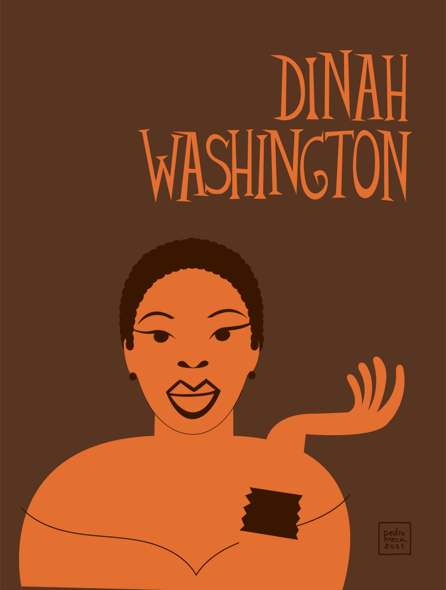 pedro_meca's tweet photo. “There is only one heaven, one earth and one queen (me) Queen Elizabeth is an impostor.”
Sigo trabajando en mi serie sobre los grandes del jazz, aquí una de las reinas. Les recomiendo su disco "Dinah Jams". Grande.
#dinahwashington #jazzmasters #illustrationseries
#illustration https://t.co/JfxPbuVpr4
