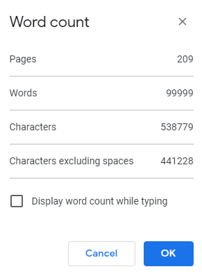 Just cut my novel down to under the 100k mark! #WritingCommunity