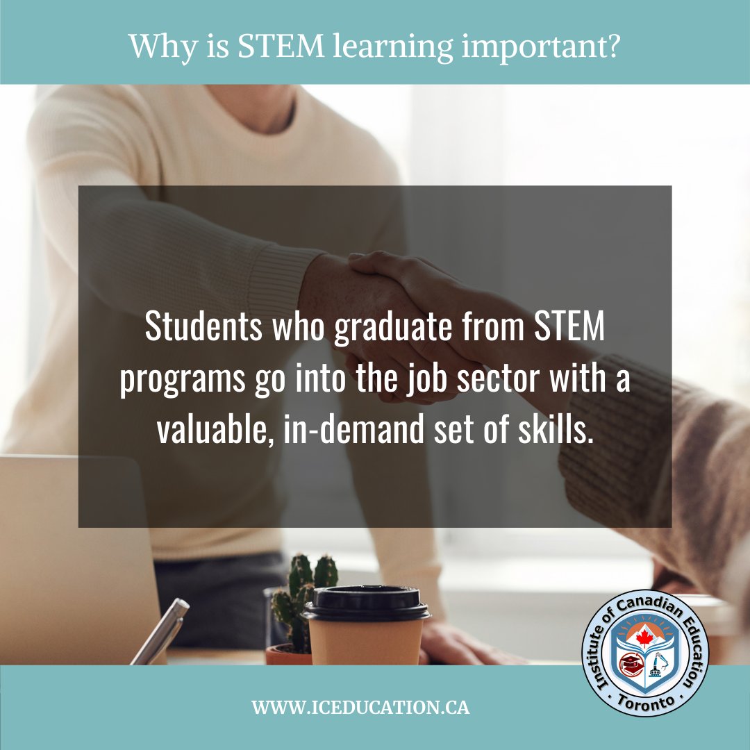 Find out what STEM means at school and how the educational experience of your child would be like. Call us 416-628-8169 to speak to an expert today!
(or visit us at iceducation.ca)