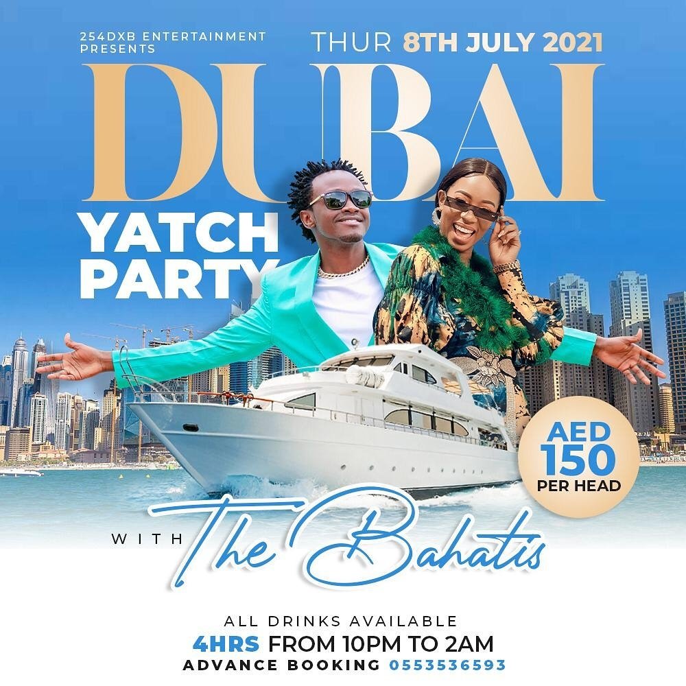 BahatiKenya's tweet image. DUBAI!!! - DUBAI!!! - DUBAI!!! EASTLANDS MOST BELOVED IS IN TOWN AND I HAVE A SPECIAL SHOW FOR YOU THIS THURSDAY NIGHT #VVIPS ONLY 🙂😉 BOOK YOUR TICKETS NOW BCOZ WE CAN ONLY HOST A FEW... IT'S #THEBAHATISLIVE YATCH PARTY 🛳💦🔥⭐🌷🌴🌊🩸