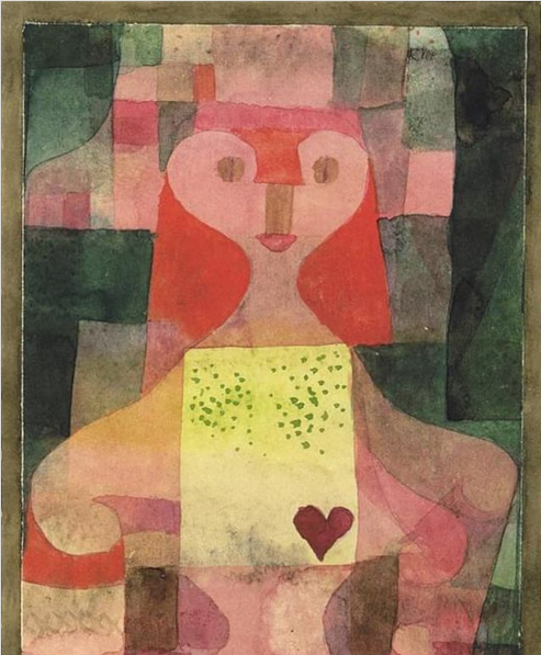 MenschOhneMusil's tweet photo. HERZDAME QUEEN OF HEARTS, 1922- #PaulKlee. https://t.co/lrVMk7DaUi