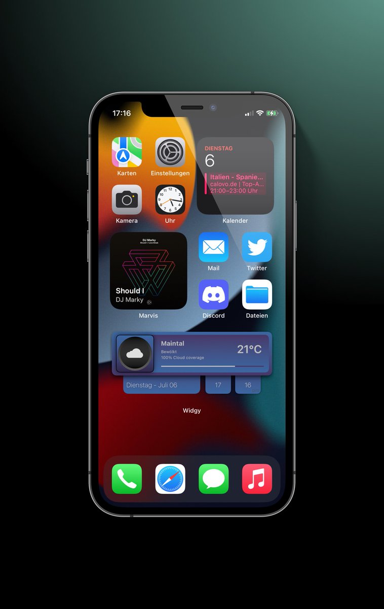 cub_dom's tweet image. #iOS15beta2 Setup Widgy by @SeanKly @marvis_music Mockup by @screenshot_pro