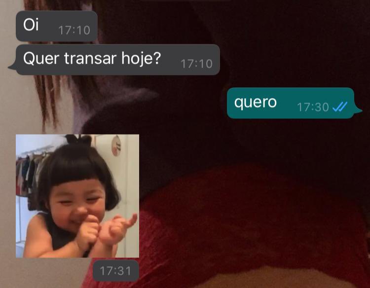 A msg que eu queria receber: