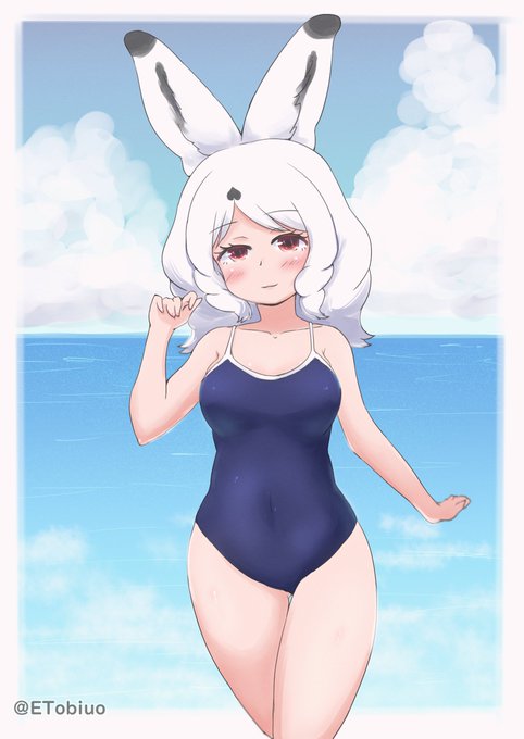 スク水ホッキョクウサギちゃん 