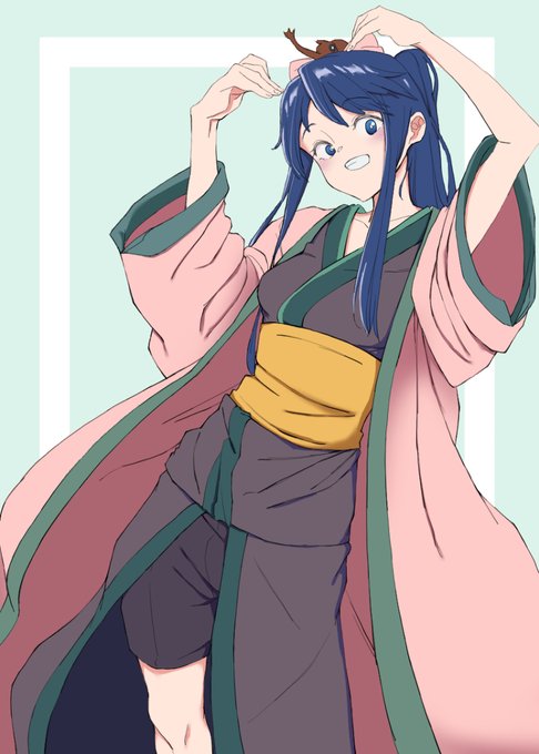 唐揚げの精さん(@karaage_g2 )ちの子、ミツギちゃんを描かせていただきました!みんな、ミツギちゃんをすこれ! 