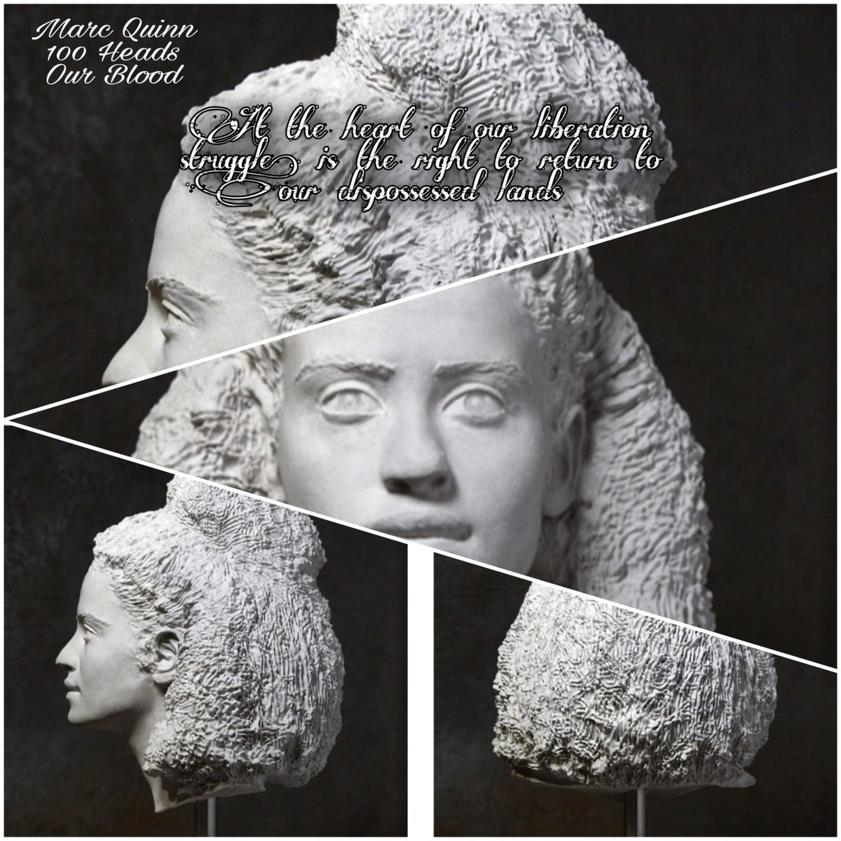 No kidding but my head sculpture, from @_MarcQuinn's 100 #Refugee Heads, will be exhibited <a href="/artzuid/">ARTZUID</a>, #Amsterdam's sculpture biennale. The open-air public art event is open now, until 17 October 2021, free for everyone! If u see my head, send me a pic &amp; shout #FreePalestine!