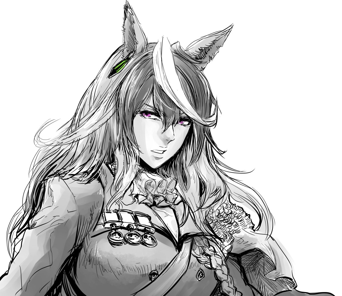 ウマ娘 ウマ娘のファンアートです シンボリルドルフ ルナ 逆毛 𝘀𝗸𝗴𝗺𝟮𝗸 Skeb依頼待ち のイラスト