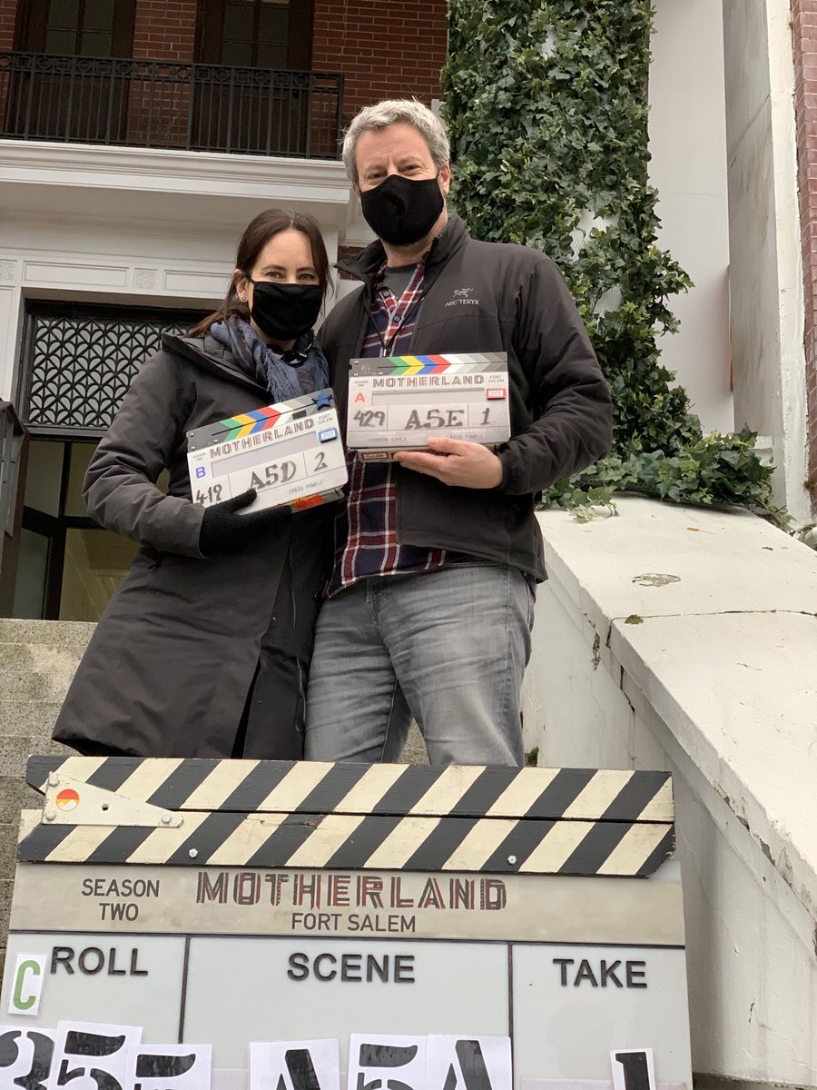 It’s not often we get to work together and a first in these roles. Check out #MotherlandFortSalem  tonight on ABC Spark in Canada and #Freeform or #Hulu in the USA. A ⁦<a href="/shannonkohli/">Shannon Kohli</a>⁩ ⁦<a href="/CraigPowell11/">Craig Powell</a>⁩ collaboration. Big shout out to the whole cast and crew!