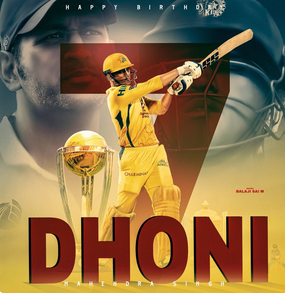 DHONIism's tweet photo. NO7 FOREVER ❤️🙌

#HappyBirthdayDhoni | @MSDhoni https://t.co/w61C8Lpce9