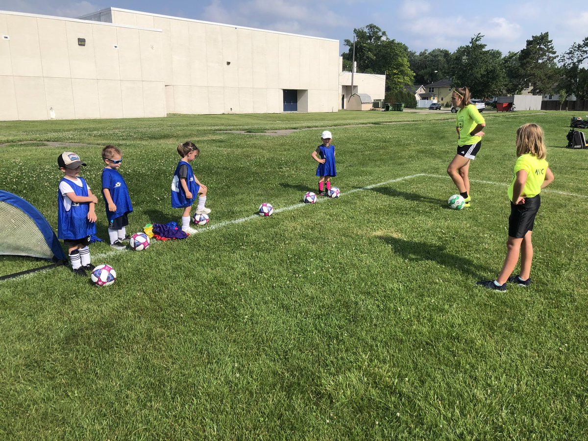 ROFC_Coach_Todd's tweet photo. A great first day of Little Renegades Summer Camp is in the books! Campers had fun and our mentors were excellent! Looking forward to day two!

#ROFC | #RoyalOakFC | #RclubOurcommunity | #ROFCNation https://t.co/gNZvVeMM35