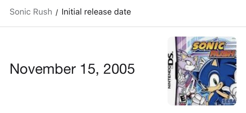 Retweet if you’re older than Sonic Rush