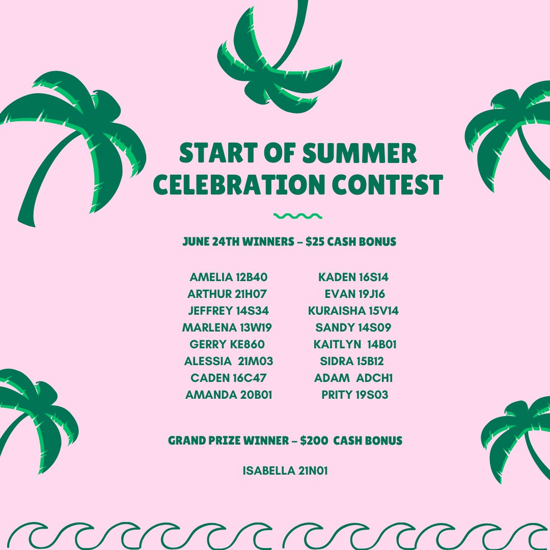 Congrats to the June 24th winners! 
#TDOTCarriers #CarrierConnection #MetrolandMedia #StartOfSummerContest #ContestWinners